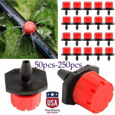 Adjustable Emitter Dripper Micro Drip Irrigation Sprinkler Watering System Lot • $6.72