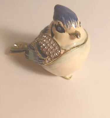 $15 • Buy Blue Jay Bejeweled Trinket Box.Bird