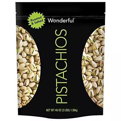 $21.45 • Buy Wonderful Pistachios In-Shell Roasted And Salted Nuts 48 Ounce Resealable Bag