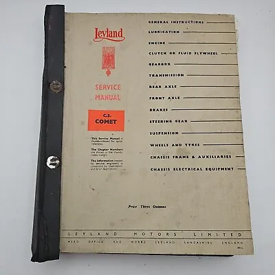 Leyland CS Comet Service Manual C1959 Good Condition • £29.95