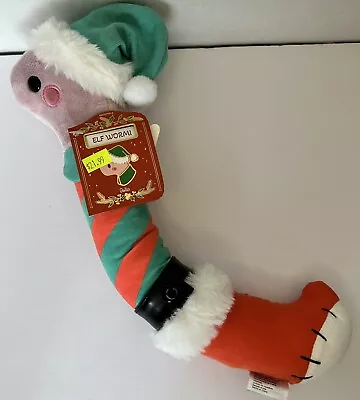 Bellzi Elf Wormi Christmas Plush Stuffed Worm 15” • $24.99