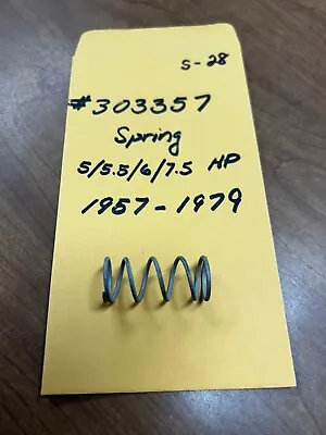 NOS OEM OMC Evinrude Johnson Upper DS Spring 303357 5/5.5/6/7.5HP 1957-1979 • $8.07