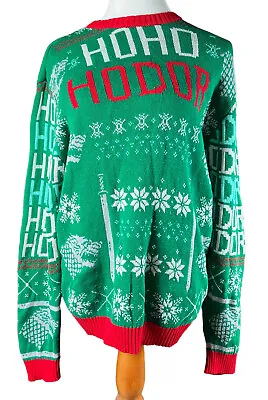 $19.99 • Buy Ugly Christmas Sweater Women's XL Game Of Thrones Ho Ho Hodor HBO Green