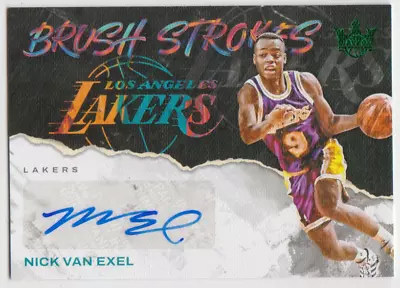 2023-24 Panini Court Kings Lakers Nick Van Exel Brush Strokes Green Auto SP • $29.99