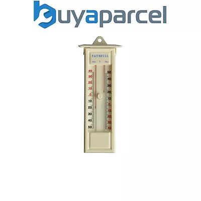 Faithfull  Thermometer Press Button Max-Min FAITHMMBUTMF • £15.27