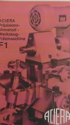 Aciera F1 Universal Milling Machine German Sales Brochure • £12