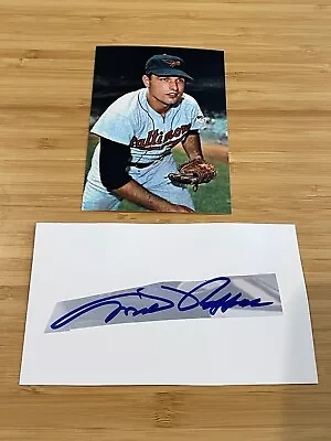 Milt Pappas Baltimore Orioles Autographed Signed 3x5 Index Card & Photo • $14.99