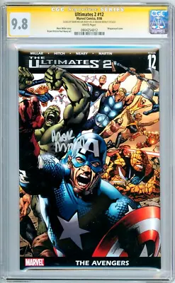 Ultimates 2 #12 Cgc 9.8 Signature Series Signed Mark Millar Captain America • £99.95