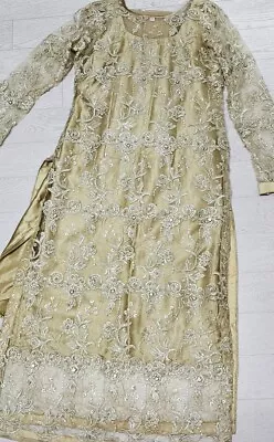 Women Asian Pakistani Indian Wedding/party Wear Dress 4pcs.size M • £35