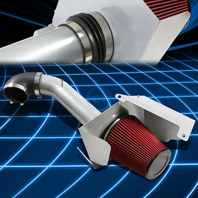 Aluminum 3.5  Silver Cold Air Intake+Heat Shield For 2007-2008 Silverado Sierra • $70.33