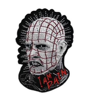 3  Hellraiser I Am Pain Hell Monster Horror Movie Iron On Pinhead Patch  • $5.80