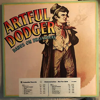 ARTFUL DODGER (LP/PROMO) Babes On Broadway.  Columbia PC 34846. 1977.  EX • $15