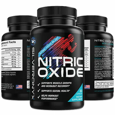 Nitric Oxide Booster Supplement W/L-Arginine 1300mg Premium Workout Muscle Pump • $25.42