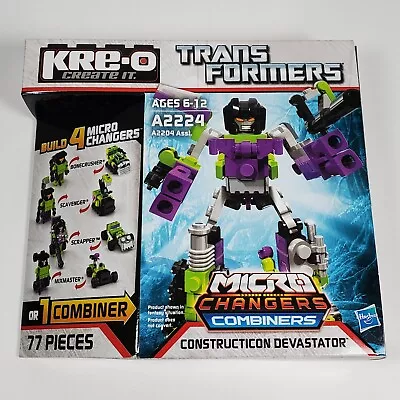 KRE-O TRANSFORMERS DEVASTATOR MICRO CHANGERS COMBINERS FIGURE SET MISB 77pc 2012 • $69.95