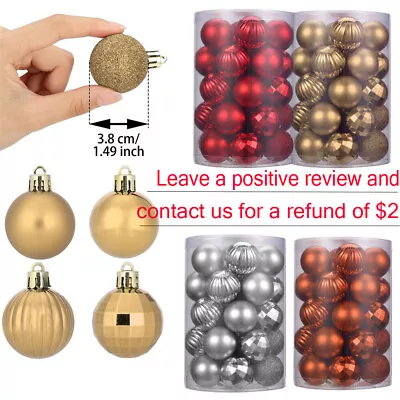 34 Pcs Christmas Ornaments Mini Disco Ball Party Decorations Mini Christmas Ball • $6.04
