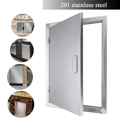 $70 • Buy BBQ Double Single Cabinet Access Doors Outdoor Kitchen Stainless Steel