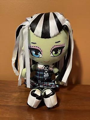 2013 Monster High Frankie Stein Freaky & Fabulous Stuffed Plush Rag Doll Ribbon • $5.99