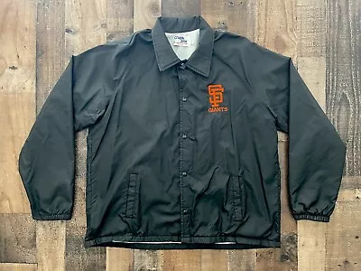 Vintage 80s San Francisco Giants Satin Jacket By Chalk Line Sz XL Made In USA • $149.99