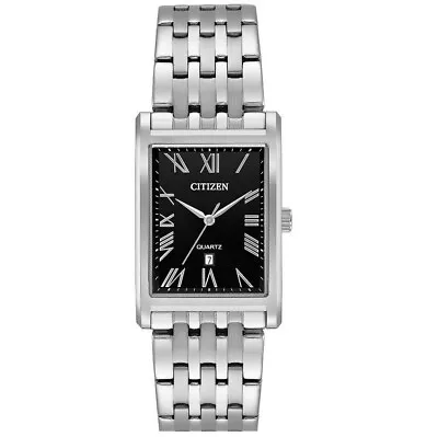 Citizen Men's Quartz Roman Numerals Silver-Tone Bracelet Watch 25.5MM BH3000-68E • $93.99