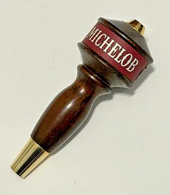 Vintage Michelob Beer Tap Handle - Wood & Brass - 7  Tall • $19.95
