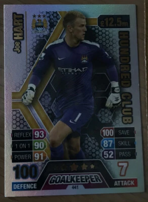£3.99 • Buy Match Attax 2013/14 Joe Hart 100 Hundred Club No 441