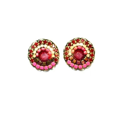 £28 • Buy (Ayala Bar Style) BY MELINDA FOR PARADIS   Red Velvet   Stud Earrings