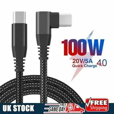£4.69 • Buy PD 100W USB C To USB C Fast Charger Dual Type C Charging Data Sync Cable UK