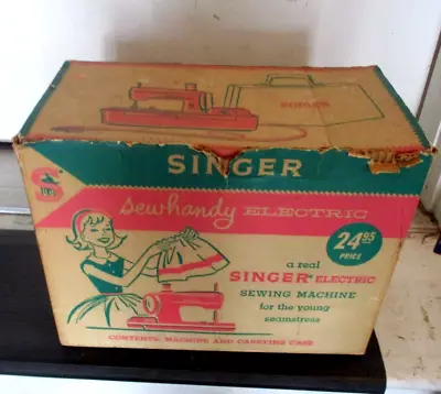 Vintage Singer Sewhandy Electric Sewing Machine Model 50 In Original Box • $59.99