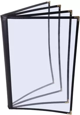20 Pack Of Wechef Menu Cover 4 Page 8 View Double Stitch Trim Fits 8.5X11 Paper • $129.23