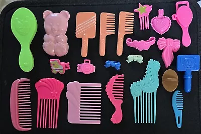 Vintage Lot 23 My Little Pony Barbie Comb Brush Accessories Hair Clips Bows 90S • $10
