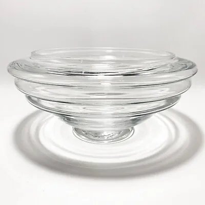 MARQUIS By WATERFORD Cha Cha Cha Bowl Clear Handblown Glass - Tabletop Decor • $47.99