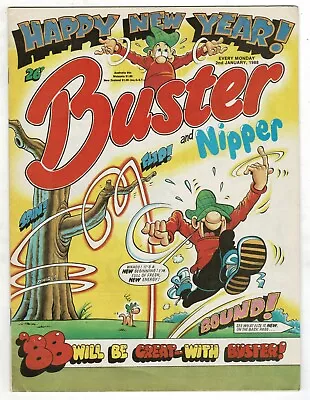 £1 • Buy Buster & Nipper Comic 2nd January 1988 Chalky  Ivor Lott Beastenders Prambo