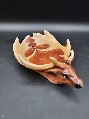 Vintage ROYAL BEYREUTH Porcelain Trinket Dish Ashtray - Elk Made In Bavaria • $35