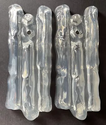 Set Of 2 Vintage Kalmar Ice Lucite Chandelier Prisms Sun Catcher Crafts 6 7/8  • $20