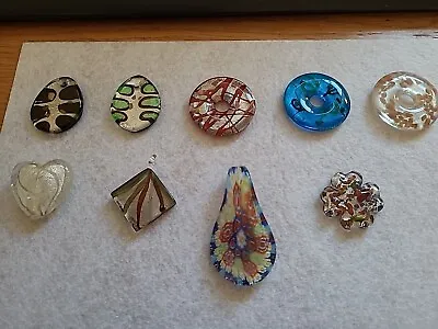 Pendants For Jewellery Making In Murano Style Glass New Various • £3.99