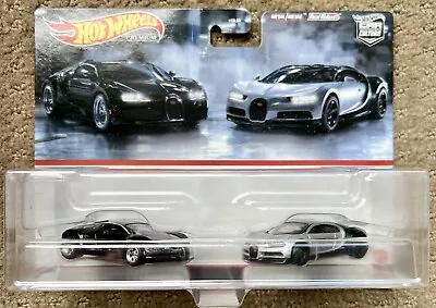 Hot Wheels Premium Car Culture 2 Pack Bugatti Veyron / '16 Bugatti Chiron • $35