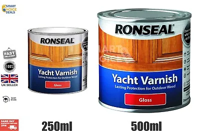 £9.89 • Buy Ronseal Yacht Varnish  Exterior Long Lasting - ALL SIZES | Fast & Free | Top Sel