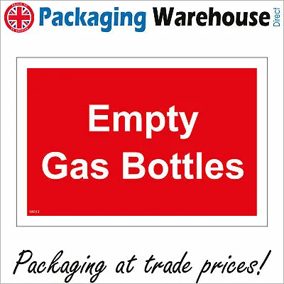 £38.96 • Buy Ha112 Empty Gas Bottles Sign Cages Storages Camping Bbq Calor Recycle