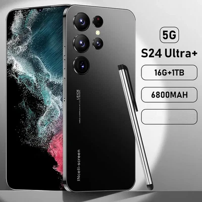 S24 Ultra Mobile Phones 6.8 HD Screen Smartphone Original 16G+1T 5G Dual Sim Cel • $65.71
