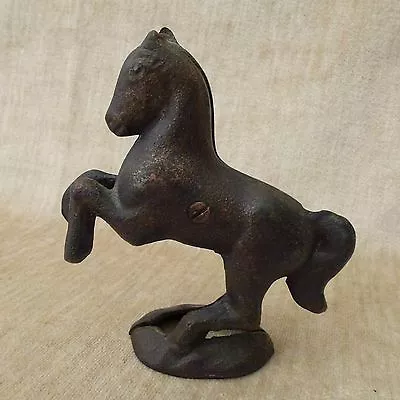  Cast Iron Metal Prancing Rearing Horse Coin Bank A.C Williams  Copper Patina • $39.99
