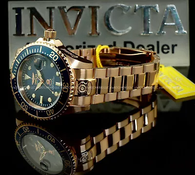 NEW Invicta Men's 47MM Grand Diver AUTOMATIC NH35 BLUE Dial S.S Bracelet Watch • $109.99