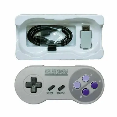 Wireless Gamepad Controller Accessories For Super SNES Classic Mini Game Console • $17.38