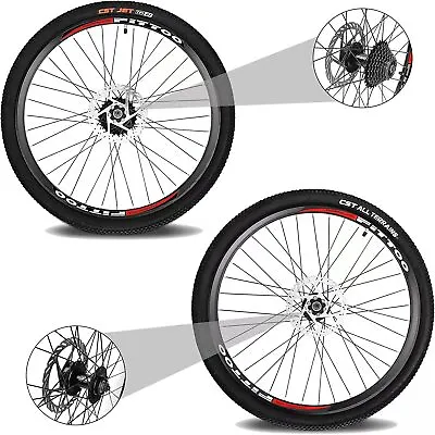 FITTOO Mountain Bike Front Back Wheel Set 26“ MTB Wheelset 8 Speed QR • $159.99