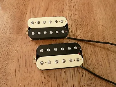 Humbucker Pickup Set Zebra Alnico 5 And 2 Magnets Vintage Tone 4 Conductor Wired • $33.29