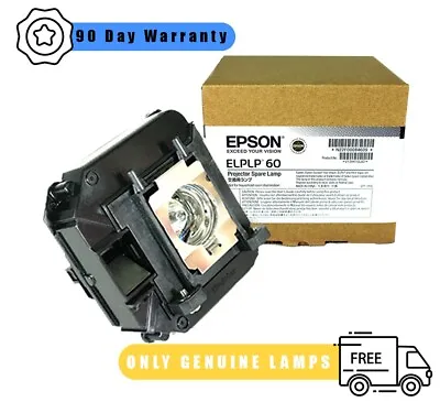 Brand NEW Genuine OEM Epson ELPLP60 Original Projector Lamp Bulb With Housing • $56.47