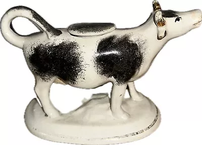 Staffordshire Cow Creamer Jug On Stand • £75