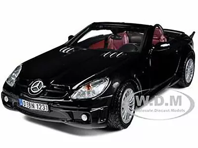 Mercedes-benz Slk55 Amg Convertible Black 1/24 Diecast Model Car Motormax 73292 • $19.99