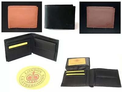 Genuine Leather Mens Notebook Wallet Excellent Value For Money 3 Colour Options • £13.50