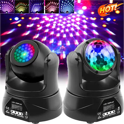 £69.99 • Buy RGBW Double-sided LED Moving Head DJ Disco Lights DMX Club Party Stage Lighting