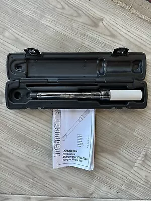 Snap-On QC2I75 Adjustable Torque Wrench Body Hand Tool 3/4  With Case/Manual EUC • $99.99